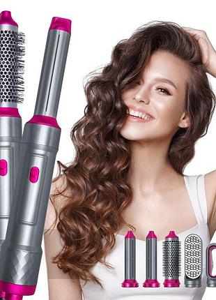 Стайлери для локонів, стайлер гребінець для випрямлення волосся 5в1, nst