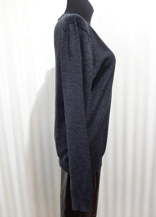 Базовий сірий джемпер кофта і вовни мериноса від h&m merino wool4 фото