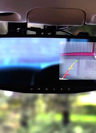 Автомобильный регистратор заднего вида, регистратор с двумя объективами и экраном (2 камеры), nst