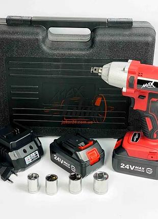 Аккумуляторный гайковерт, ударний гайковерт, гайковерт акумуляторний 3000w 24v/3ah max (польща), nst