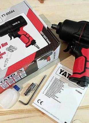 Гайковерт пневматический ударный профессиональный 1/2 1700нм yato (польща), nst