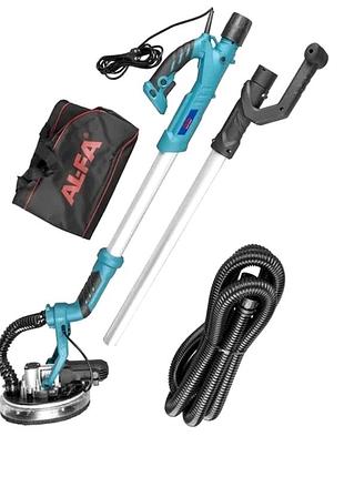 Ексцентрикова шліфувальна машина для стін, шліфмашина для стін із пилососом 1700 вт al-fa (польща), nst