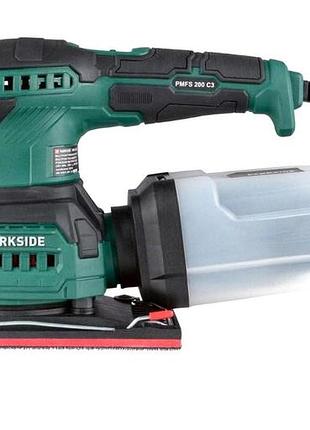 Електрична вібраційна шліфмашина 3в1 200 вт parkside (германія), nst