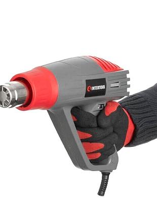 Промышленный термофен, строительный фен с регулятором температуры 2000вт/ 3 режима, nst