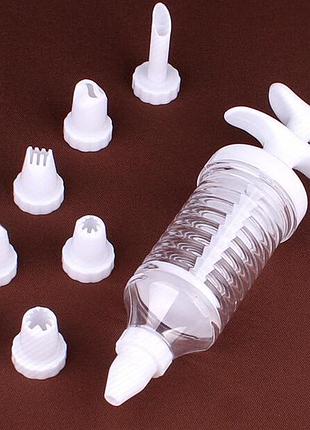 Кондитерський шприц із насадками для випікання