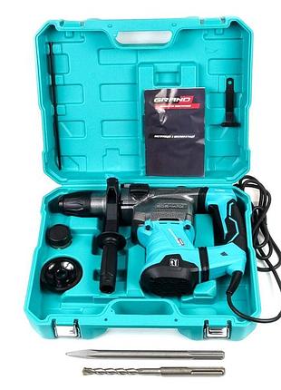 Дрель-перфоратор в чемодане 2700вт grand (чехия), перфоратор для работы по бетону, nst