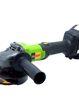 Машина ручная шлифовальная угловая электрическая 125 мм бесщеточная procraft (германия) , nst