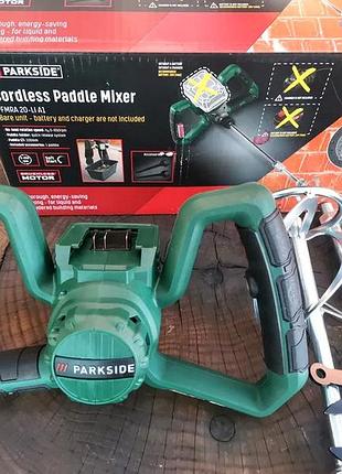 Міксер будівельний електричний акумуляторний parkside (німеччина), nst