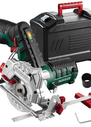 Дисковая пила для обработки древесины аккумуляторная parkside (германия), nst