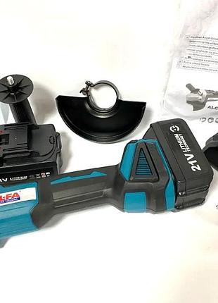 Угловая шлифовальная машина болгарка 125 мм al-fa (польша), сетевая угловая шлифовальная машина, nst