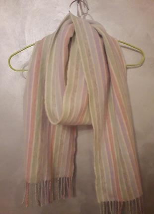 Люксовый шерстяной шарф дорогущего бренда johnstons2 фото