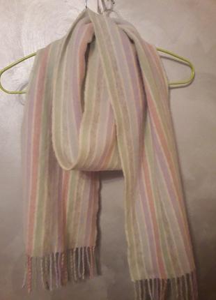 Люксовый шерстяной шарф дорогущего бренда johnstons3 фото