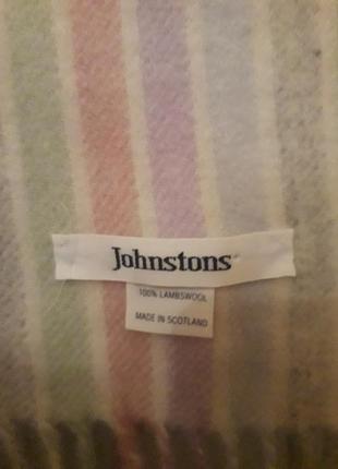 Люксовый шерстяной шарф дорогущего бренда johnstons6 фото