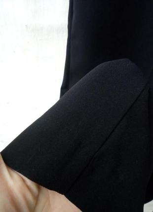 Стильные базовые чёрные широкие брюки кюлоты h&m3 фото