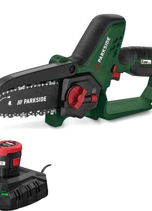 Безщіткова ланцюгова пила, бездротова електропила parkside (німеччина), акумуляторну пилу для саду, nst