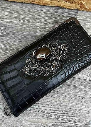 Новий жіночій гаманець з черепом
