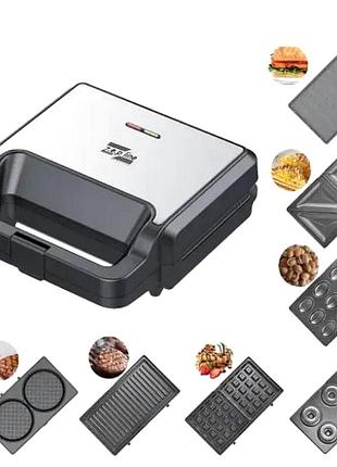 Гриль для шаурми електричний домашній 8в1 2200w zepline (німеччина), nst