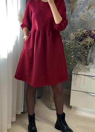 Платье замш на дайвинге