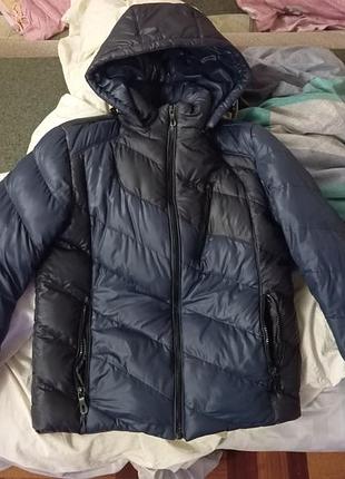 Куртка дута жіноча з капюшоном