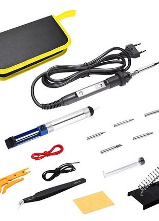 Електричний паяльник, паяльник паяльник електричний регульований 220 вт 80 вт із набором аксесуарів, nst