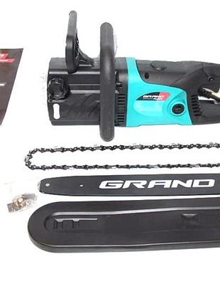 Цепная электро пила 2800вт grand (чехия), цепная электропила по дереву, цепные пилы электрические, nst