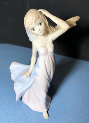 Pavone фарфоровая италия статуэтка статуя фигурка девушка ангел девочка1 фото