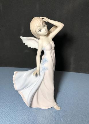 Pavone фарфоровая италия статуэтка статуя фигурка девушка ангел девочка4 фото