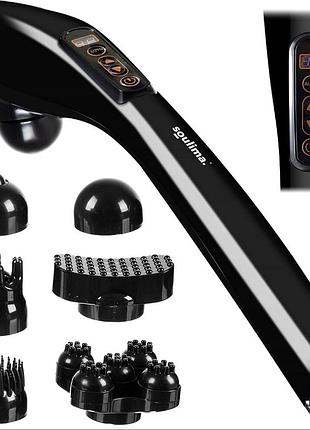 Електричний масажер для спини шиї та плечей soulima (польща), електричний масажер для шиї, nst