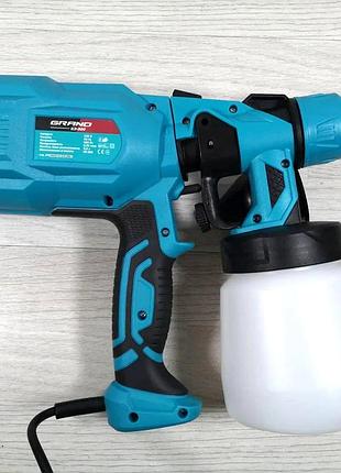 Электрический краскопульт для покраски 900вт grand (чехия), пистолет распылитель порошковой краски, пульверизатор для авто, nst