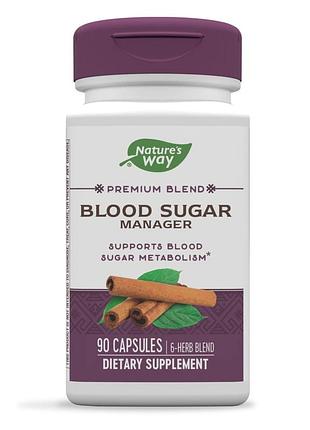 Натуральна добавка nature's way blood sugar, 90 капсул