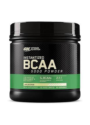 Амінокислота bcaa optimum nutrition bcaa 5000 powder, 345 грам
