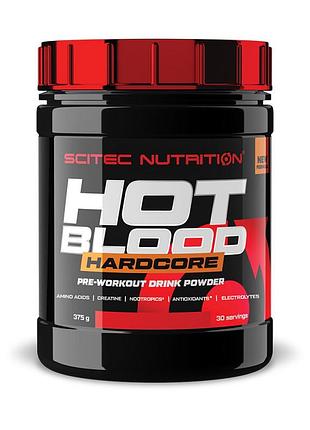 Предтренировочный комплекс scitec hot blood hardcore, 375 грамм черная смородина-годжи