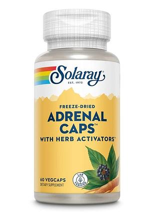 Натуральная добавка solaray adrenal caps, 60 вегакапсул