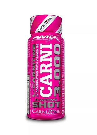 Жиросжигатель amix nutrition carni shot 3000, 60 мл лимон
