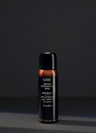 Спрей для маскировки отросших корней и седины airbrush root touch-up spray oribe dark brown 75 мл