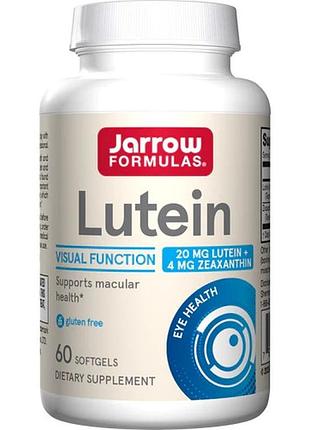 Натуральная добавка jarrow formulas lutein 20 mg, 60 капсул