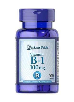 Витамин в1 puritan's pride vitamin b-1 100 mg, 100 таблеток