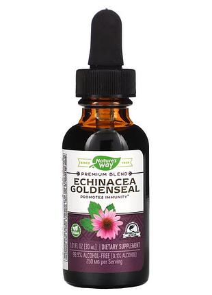 Натуральная добавка nature's way echinacea goldenseal, 30 мл