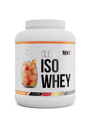 Протеин mst clear iso whey, 900 грамм холодный персиковый чай