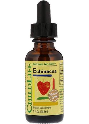 Натуральная добавка childlife echinacea liquid, 29.6 мл - апельсин