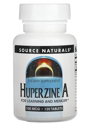 Натуральна добавка source naturals huperzine а 100 mcg, 120 таблеток