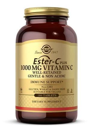Вітаміни та мінерали solgar ester-c plus vitamin c 1000 mg, 180 таблеток