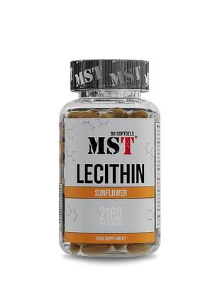 Лецитин mst nutrition lecithin sunflower, 90 капсул