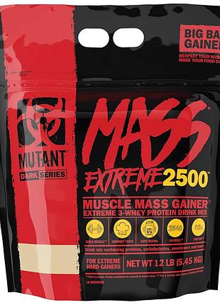 Гейнер mutant mass extreme 2500, 5.45 кг печенье-крем