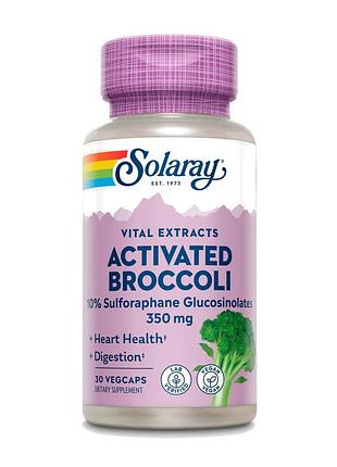 Натуральная добавка solaray activated broccoli seed extract 350 mg, 30 вегакапсул
