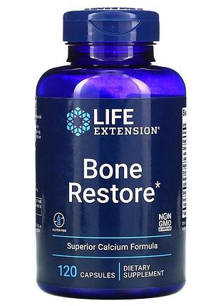 Витамины и минералы life extension bone restore, 120 капсул