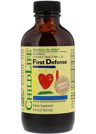 Натуральная добавка childlife first defense, 118.5 мл