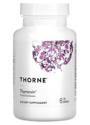 Тироксин thorne thyrocsin thyroid cofactors, 120 вегакапсул для підтримки щитовидної залози