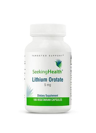 Літій seeking health lithium orotate 5 mg, 100 вегакапсул