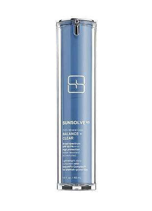 Солнцезащитный крем sunsolvemd zno+ mineral care balance + clear spf 50, 47 мл